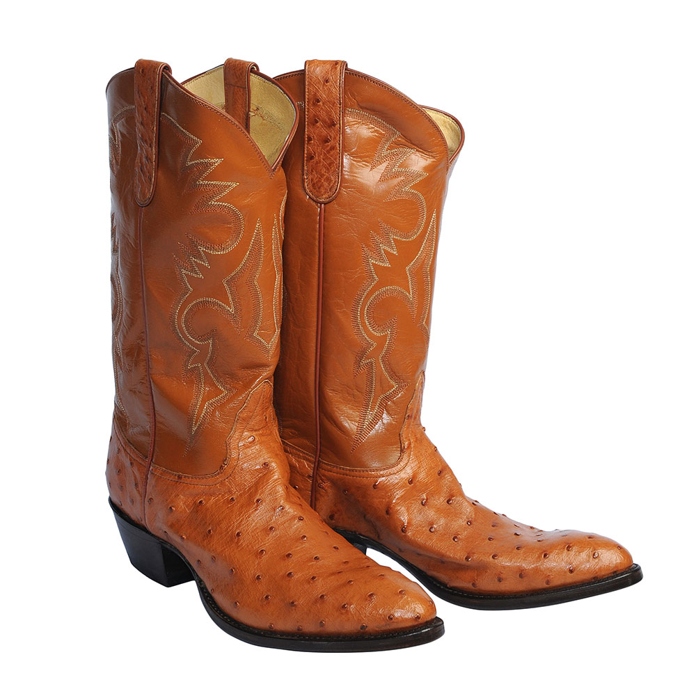 Cognac Full Quill Ostrich Cowboy Boots Size 11D – USGator