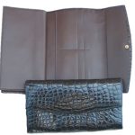 Ladies Alligator Clutch Purse